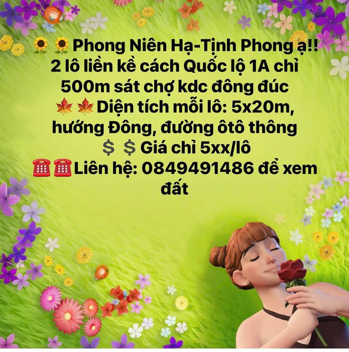 Đất nền Tịnh Phong, Sơn Tịnh 100m² giá chỉ 500 triệu - Vị trí đắc địa gần Quốc lộ 1A!
