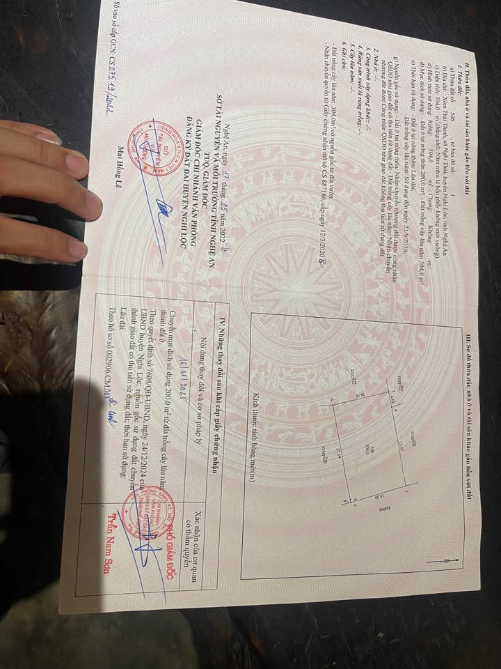 Đất chính chủ 504m² tại khối Thái Thịnh, Vinh Lộc - Đầu tư sinh lời ngay!