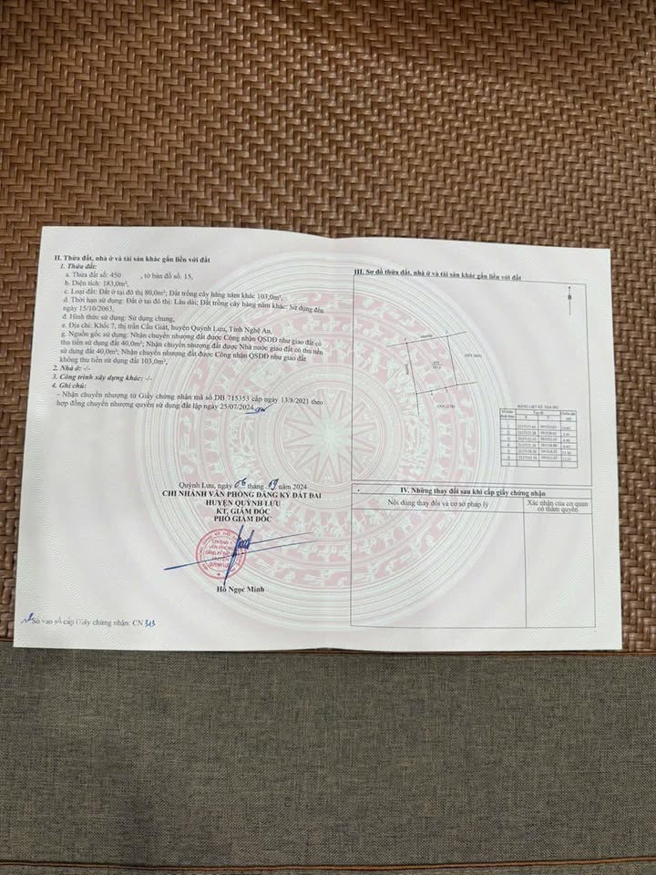 Đất Cầu Giát, Quỳnh Lưu 183m² giá chỉ 300 triệu - Cơ hội đầu tư hấp dẫn!