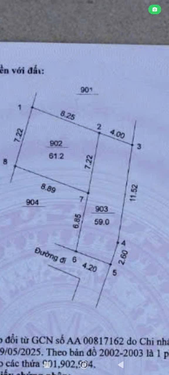 Lô đất đẹp Sơn Tây 61m² giá chỉ 1.5 tỷ - Sẵn sàng đầu tư!