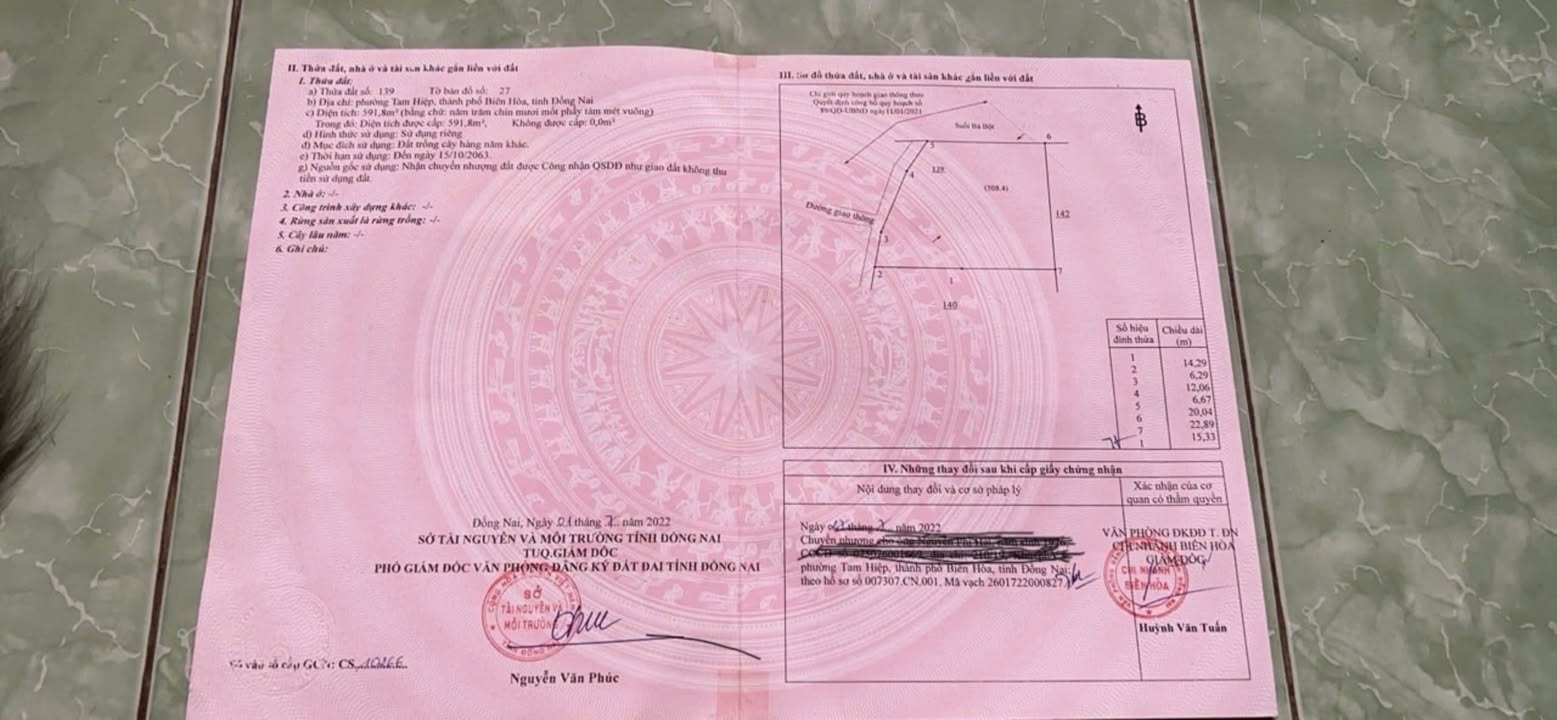 Đất Phạm Văn Thuận Biên Hòa 591m² giá 2.7 tỷ - Cơ hội đầu tư hấp dẫn!