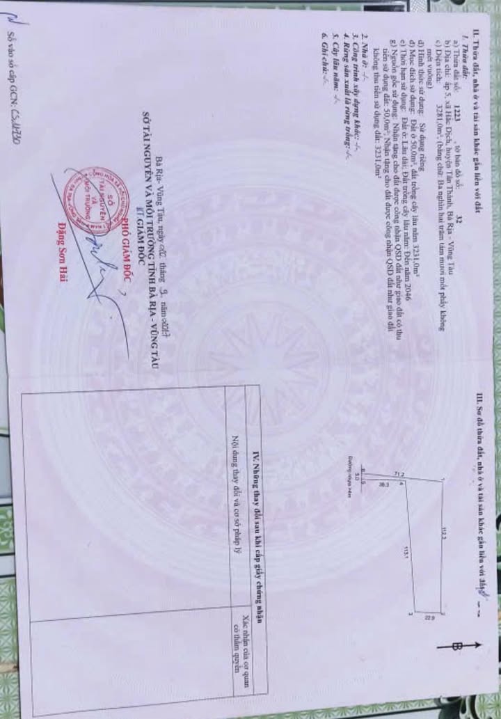 Đất thổ cư KP5 Hắc Dịch 3281m² giá 5.5 tỷ - Đầu tư sinh lời ngay!