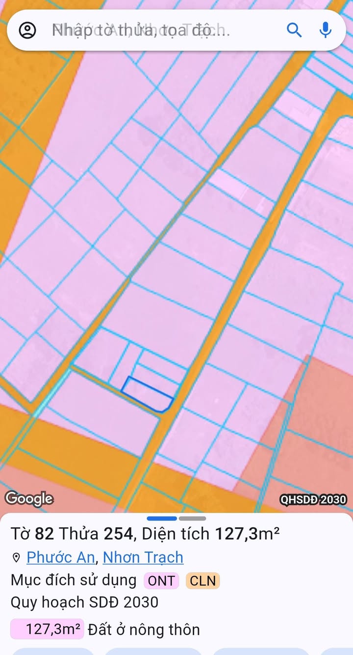 Đất thổ cư lô góc xã Phước An Nhơn Trạch 90m² giá 1.6 tỷ - Đầu tư sinh lời ngay!