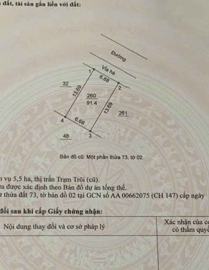 Đất dịch vụ Trạm Trôi, Hoài Đức, 91.4m² - Vị trí đắc địa, giá đầu tư hấp dẫn!
