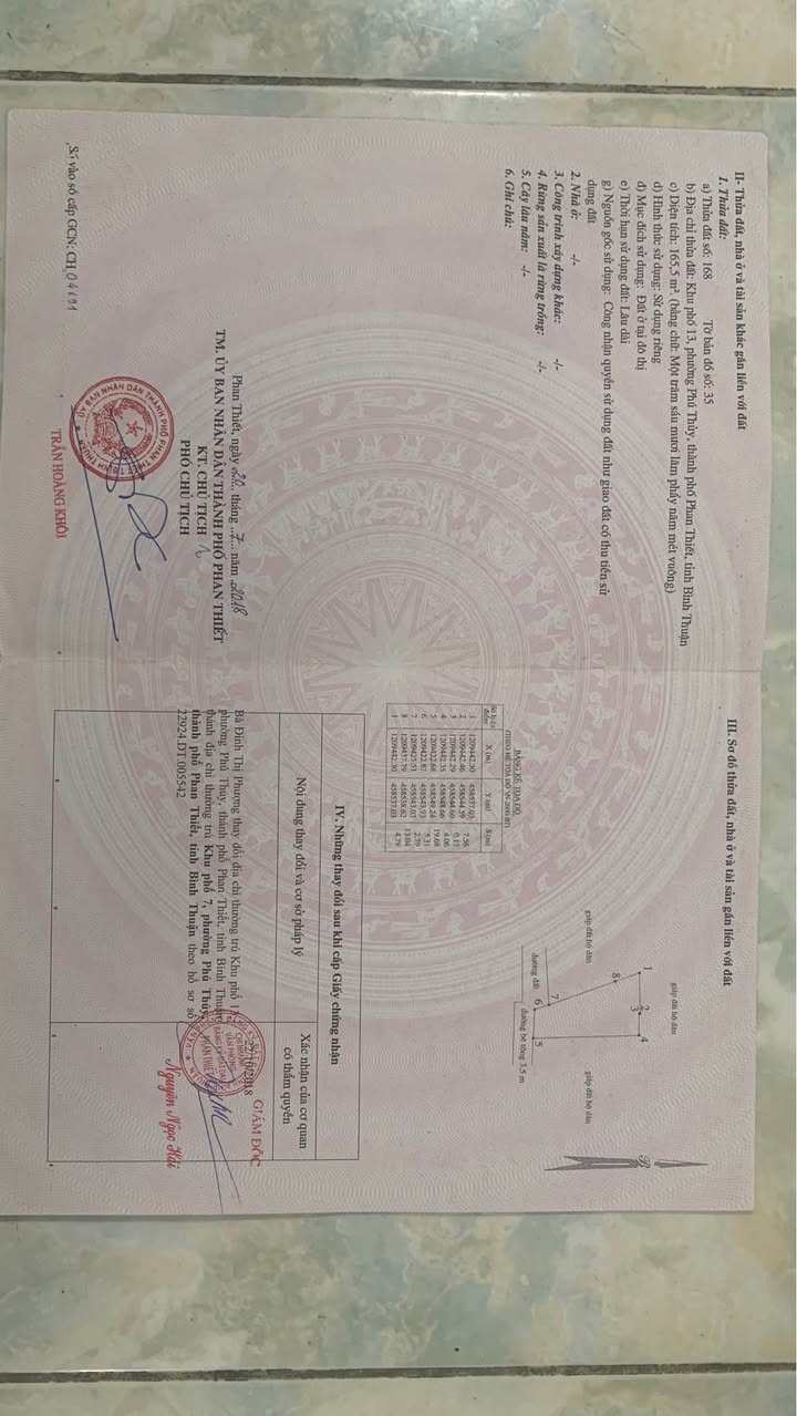 Nhà cấp 4 tại KP13, Phú Thủy 168m² giá 2.4 tỷ - Đường bê tông thuận tiện!