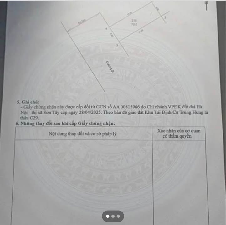 Đất Tái Định Cư Trung Hưng 70m² - Gần trường học, chợ, bệnh viện