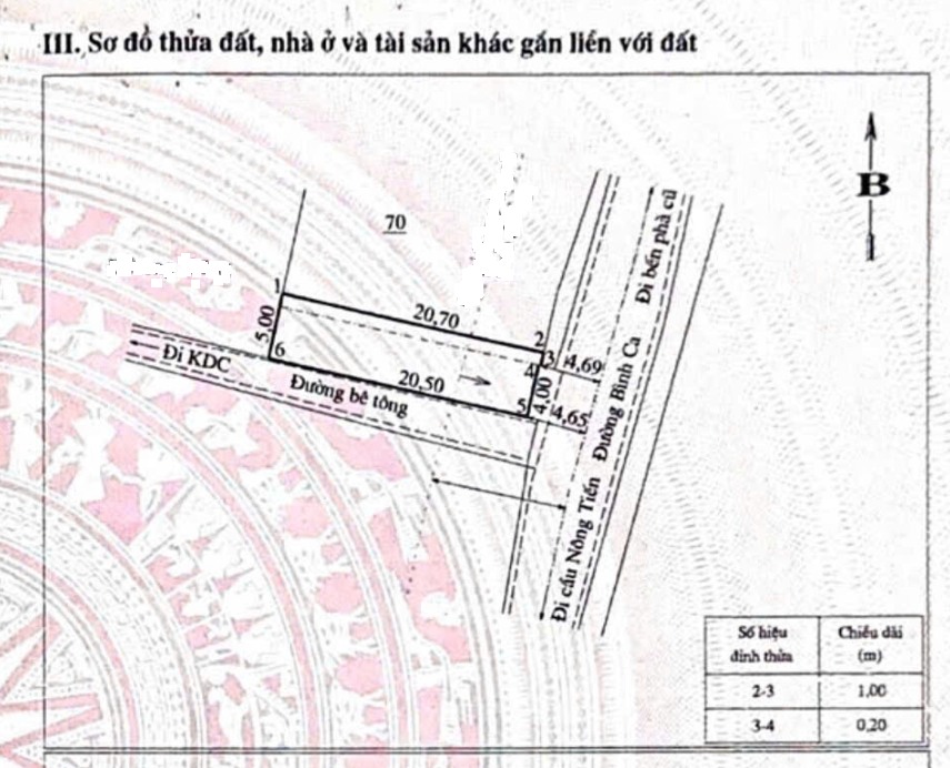 Đất 2 mặt tiền đường Bình Ca, Nông Tiến 100m² giá 2.4 tỷ - Cơ hội đầu tư hiếm có!