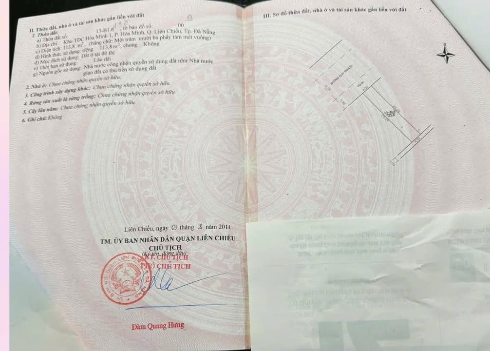 Đất nền đường Trần Đình Tri, Đà Nẵng 113.8m² - Gần chợ, vị trí đắc địa!