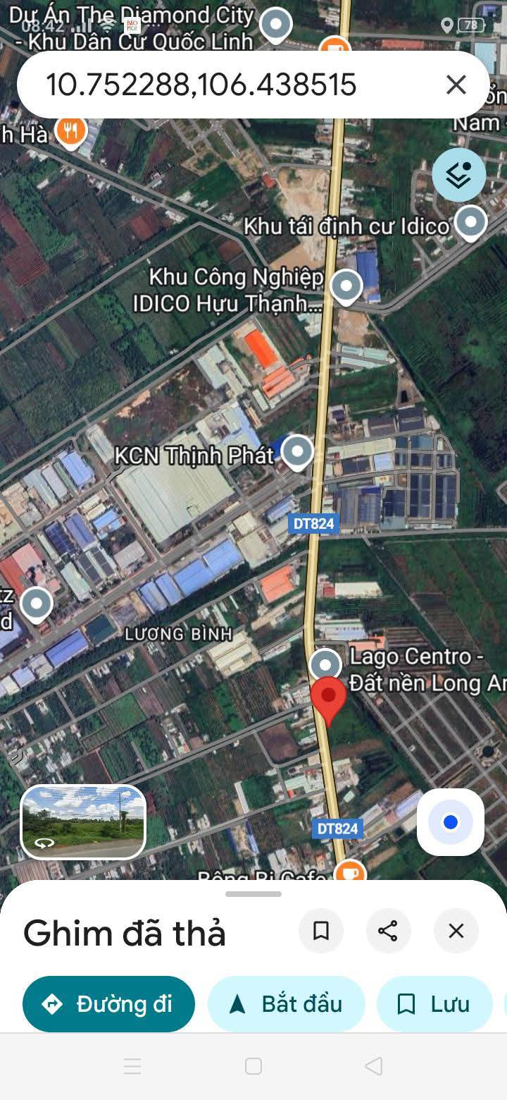 Đất vườn 1000m² mặt tiền đường 824 tại Tây Ninh - Giá chỉ 6.3 tỷ!