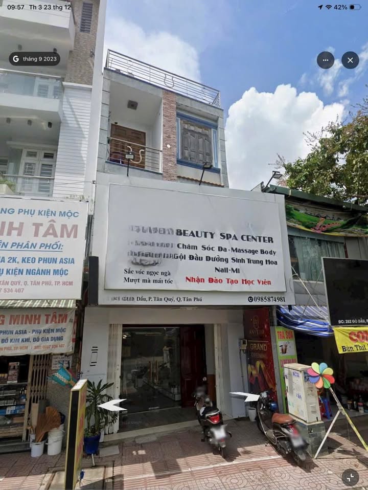 Nhà mặt tiền kinh doanh Gò Dầu, Tân Phú 61m² giá 15 triệu/tháng - Vị trí đẹp, thuận lợi!