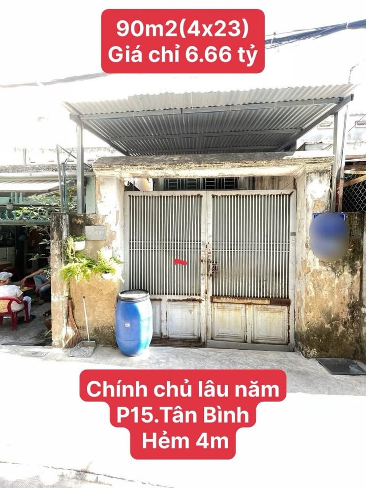 Nhà chính chủ quận Tân Bình 90m² giá 6.6 tỷ - Đầu tư sinh lời ổn định!