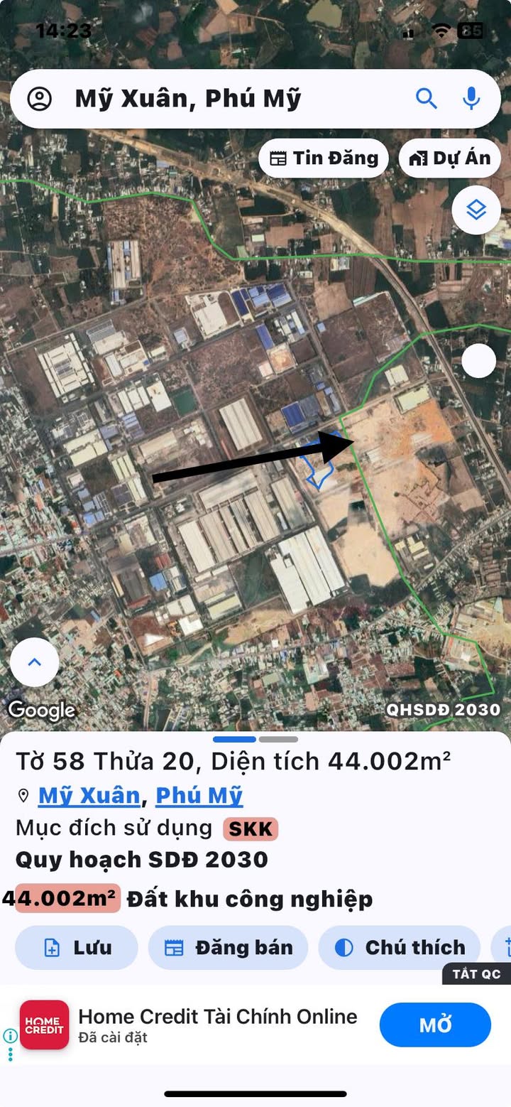 Đất KCN Mỹ Xuân B1 - Bà Rịa Vũng Tàu 20ha chỉ 2.806 tỷ - Pháp lý rõ ràng, sẵn sàng đầu tư!