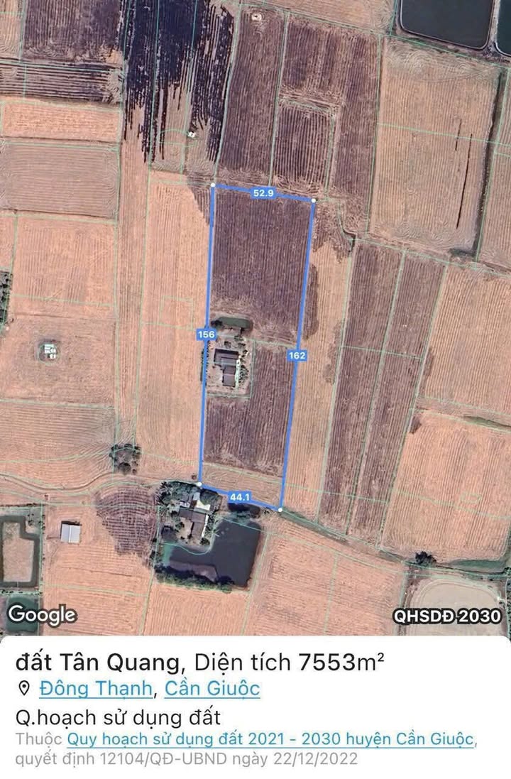 Nhà vườn rộng 7624m² tại ấp Tân Quang 2, Cần Giuộc - Giá chỉ 4.2 tỷ