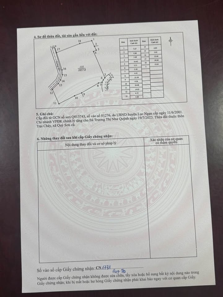 Đất nền Phượng Sơn Bắc Ninh 2900m² giá 3 tỷ - Đường lớn ô tô vào tận nơi!