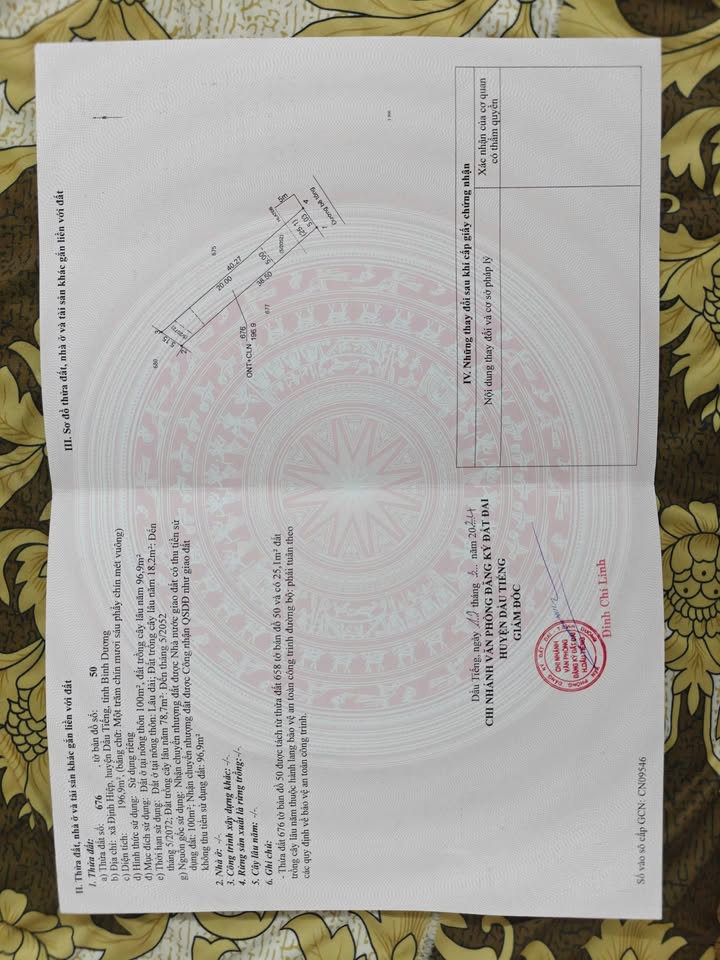 Đất thổ cư Định Hiệp, Dầu Tiếng 200m² giá 450 triệu - Cơ hội đầu tư hấp dẫn!