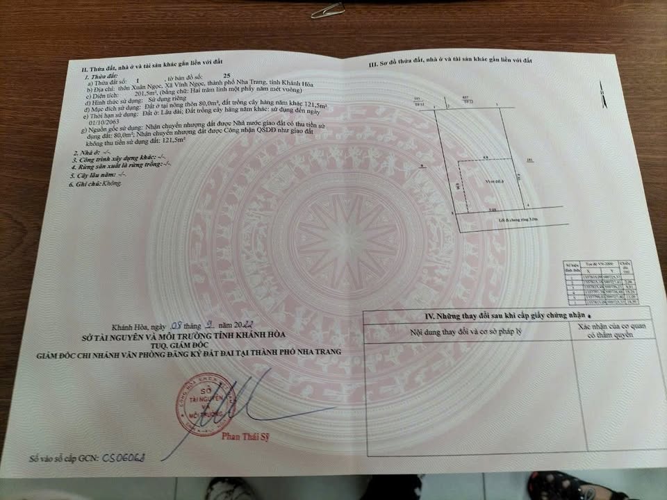 Đất thổ cư Vĩnh Ngọc Nha Trang 201m² giá 3 tỷ - Cơ hội đầu tư sinh lời!