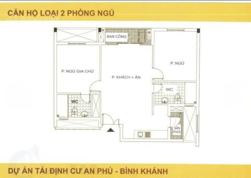 Căn hộ 2PN Chung cư Bình Khánh Quận 2 - Giá tốt, vị trí đắc địa!