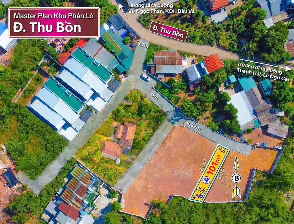 Đất nền Thủy Xuân Huế 100m² giá 1,65 tỷ - Sổ hồng riêng, ô tô vào thoải mái!