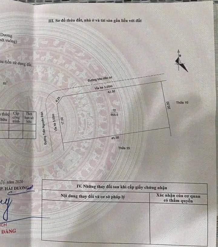 Đất thương mại dịch vụ Tân Bình Hải Dương 905m² giá 40 tỷ - Mặt tiền siêu rộng
