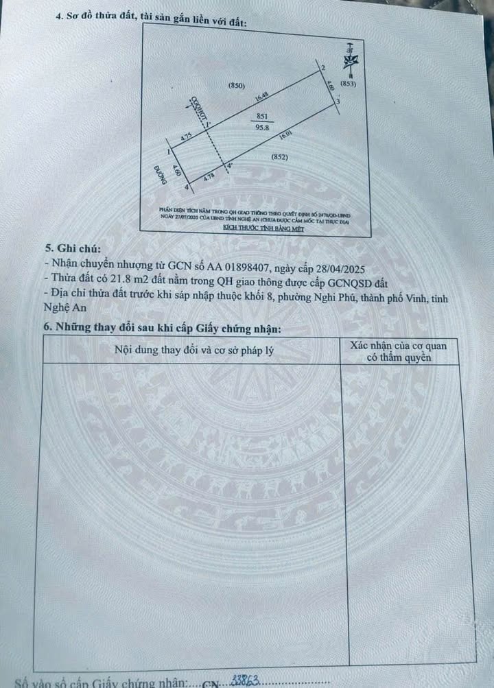 Đất Nghi Phú Vinh 96m² giá thỏa thuận - Đường thông ô tô tránh nhau thoải mái!