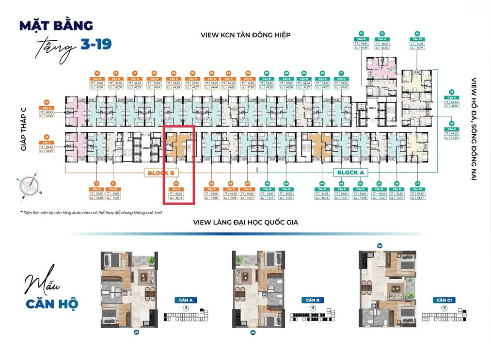Căn hộ Bcons Solary Dĩ An 63m² giá 2.18 tỷ - Tặng tivi 55 inch!