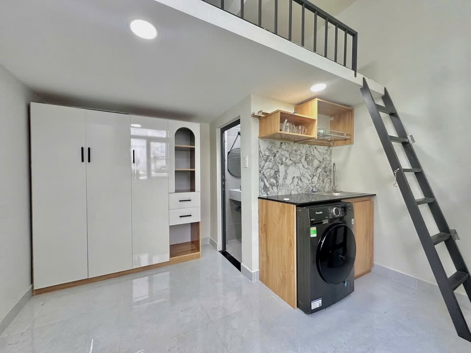 Phòng Duplex Bạch Đằng 40m² giá 6.3 triệu - Máy giặt riêng cực chill!