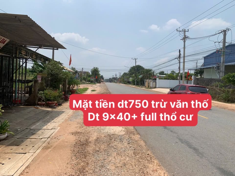 Đất nền mặt tiền ĐT-750, xã Trừ Văn Thố, 360m² giá 3 tỷ - Đầu tư sinh lời ngay!