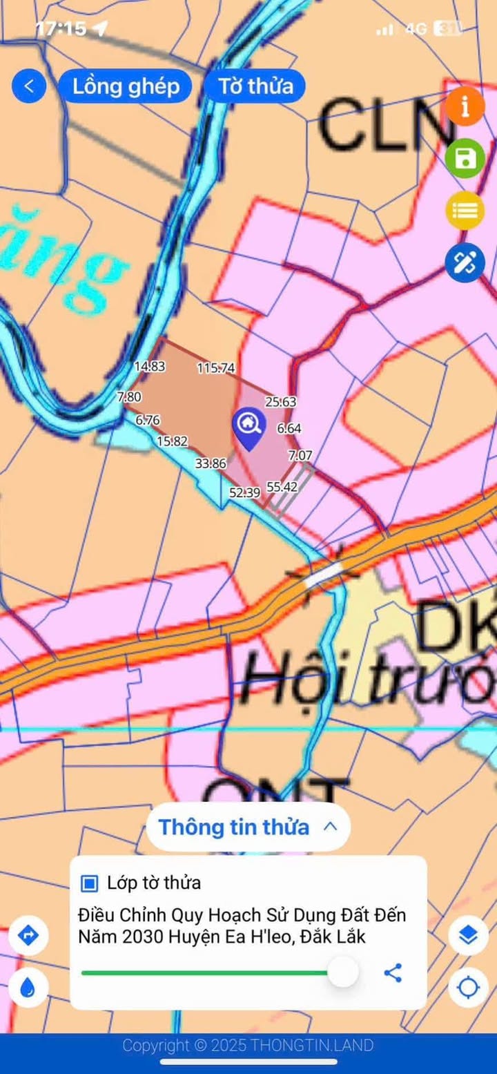 Đất thổ cư 1ha33 mặt tiền đường bê tông Ea Khal, Đắk Lắk giá 2.7 tỷ - Cơ hội đầu tư tuyệt vời!