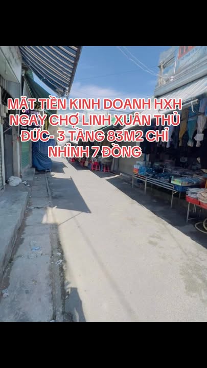Nhà mặt tiền kinh doanh Thủ Đức 83m² giá 7 tỷ - Đầu tư sinh lời ngay!