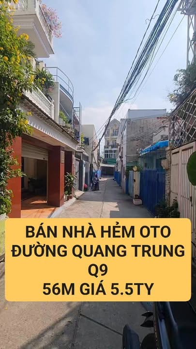 Nhà hẻm ô tô đường Quang Trung, Hiệp Phú, Q9 56m² giá 5.5 tỷ - Tiềm năng xây mới