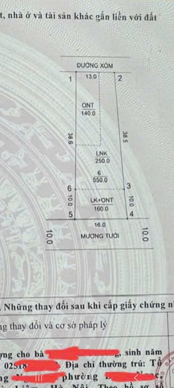 Đất nền 550m² Đan Phượng giá 3 tỷ - Khu dân cư yên tĩnh, phù hợp nghỉ dưỡng!