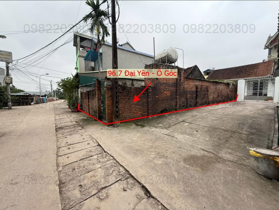 Bán lô góc 2 mặt tiền Đại Yên, Chương Mỹ 96.7m² giá 4 tỷ - Cơ hội đầu tư hiếm có!