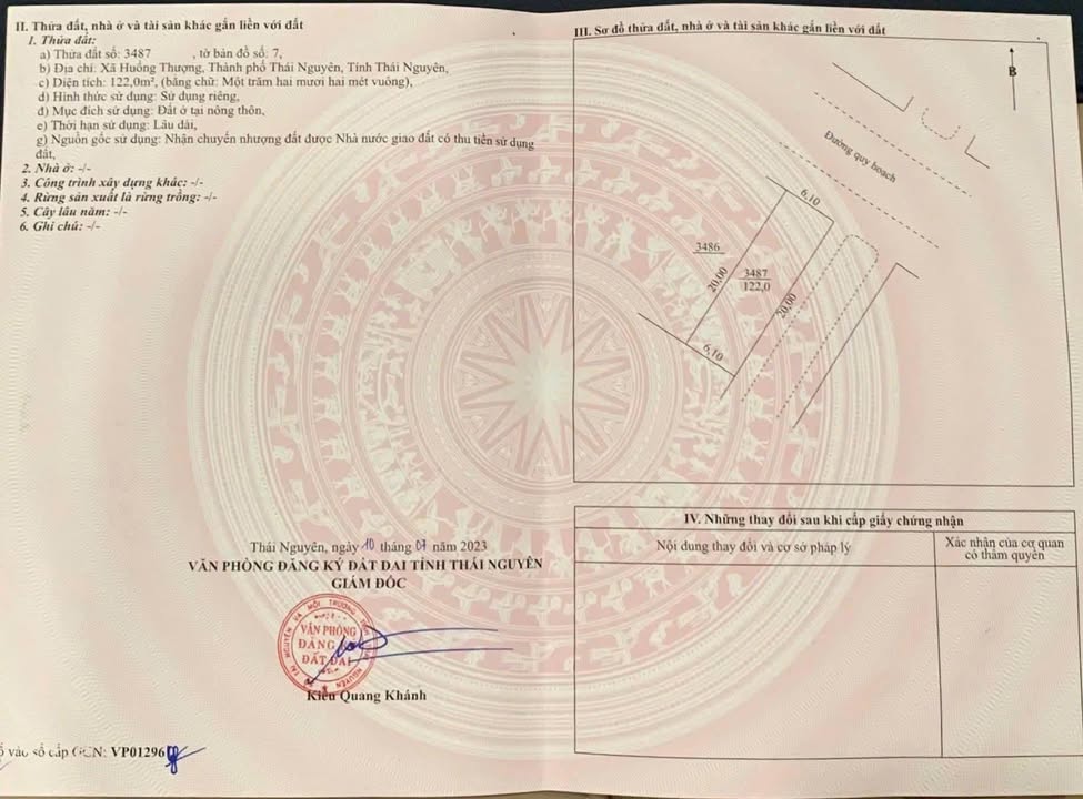 Đất nền KDC số 1 Huống Thượng 122m² giá 2.6 tỷ - Đầu tư ngay hôm nay!