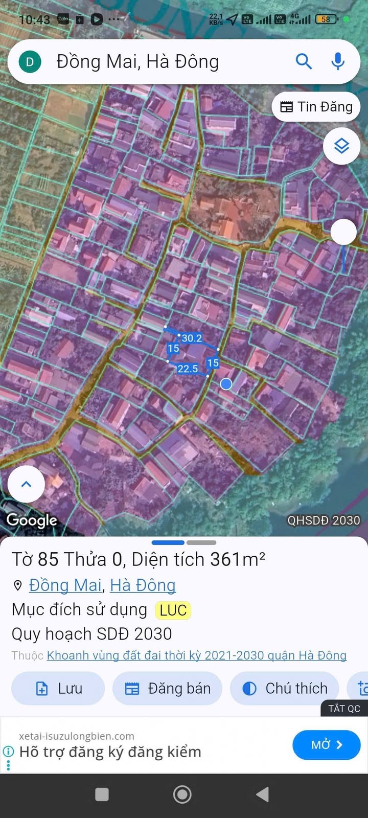 Đất nền Tổ 18 Phường Đồng Mai, Quận Hà Đông 49.4m² - Giá chỉ 38 triệu!