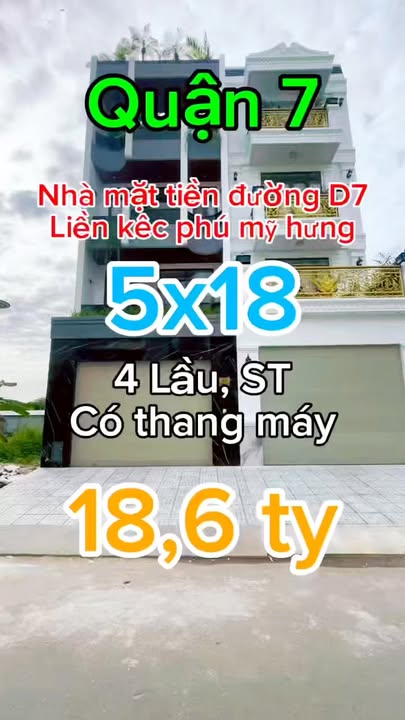 Nhà phố hiện đại đường D7, Tân Mỹ, quận 7 - 90m² giá 18.6 tỷ - Sẵn sàng vào ở ngay!