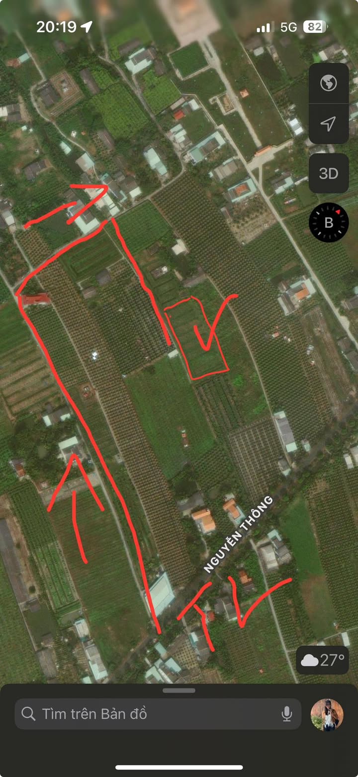 Đất nền Phú Ngãi Trị, Châu Thành, Long An 1000m² giá chỉ 295 triệu - Cần bán gấp trước Tết!