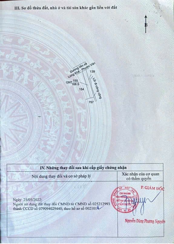 Đất thổ cư mặt tiền đường Liên Xã Long Khê 166,5m² giá 2,5 tỷ - Sổ đỏ chính chủ!