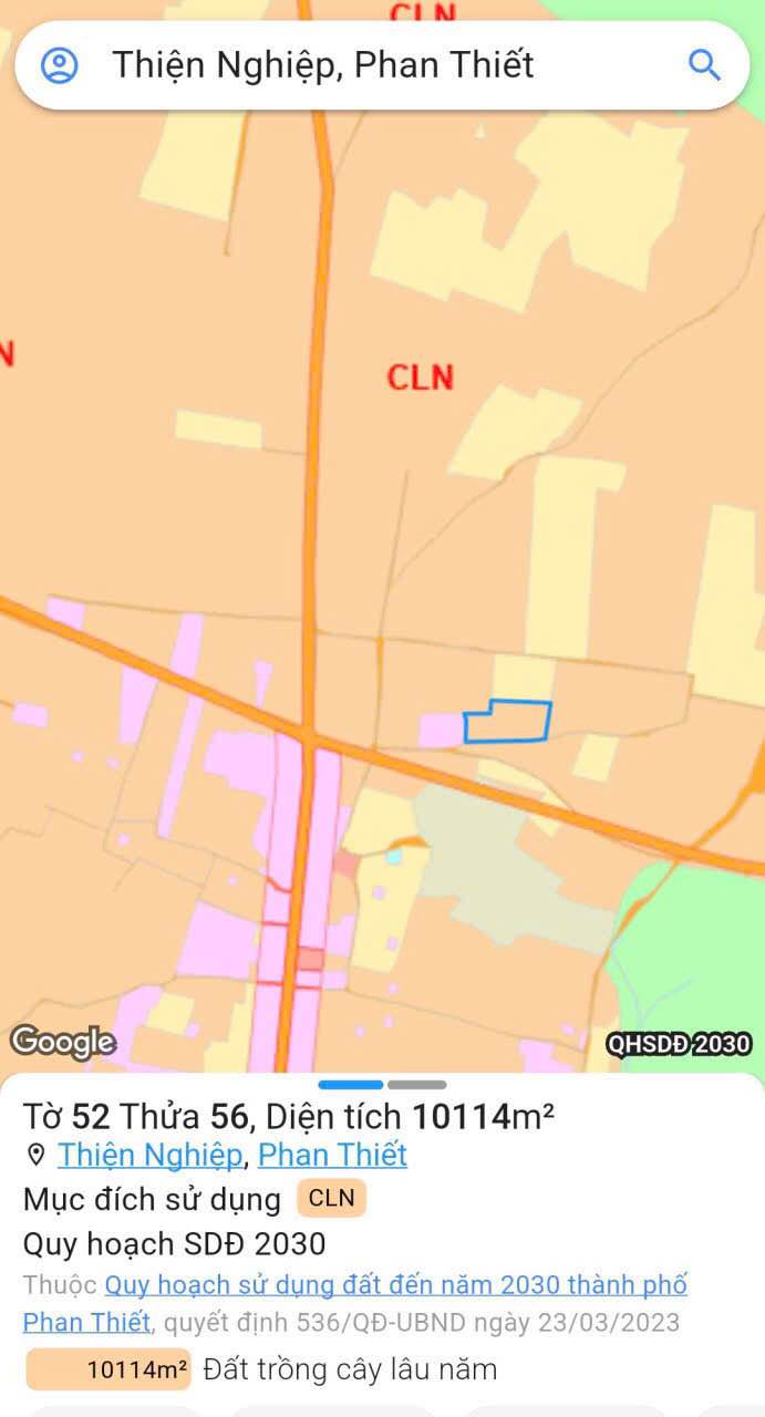 Đất thổ cư 1ha Thiện Nghiệp, Phan Thiết giá 2.52 tỷ - Đầu tư sinh lời cao!