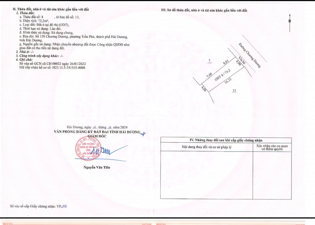 Đất 2 Mặt Phố Chương Dương Hải Dương 73m² giá 4.38 tỷ - Đầu tư sinh lời cao!