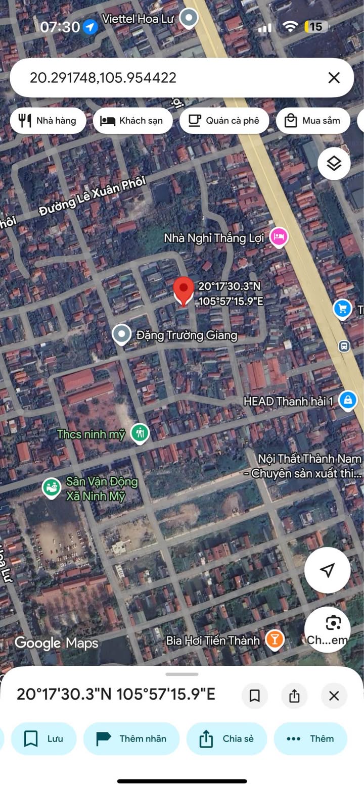 Đất Ninh Mỹ 59m² giá 200 triệu - Cơ hội đầu tư hấp dẫn!