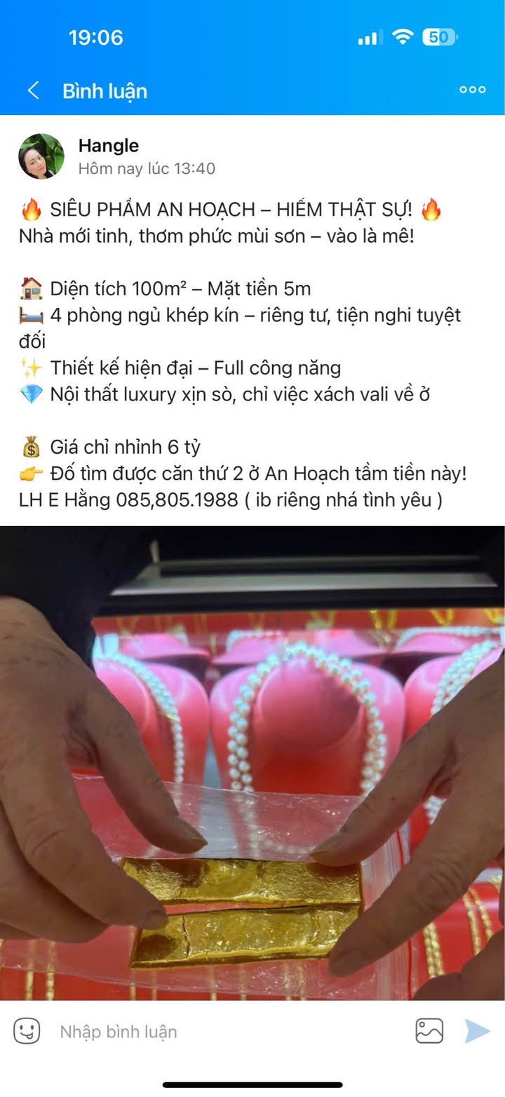 Nhà 3 Tầng Mới Tinh An Hoạch 100m² - Nội Thất Hiện Đại, Chốt Nhanh!