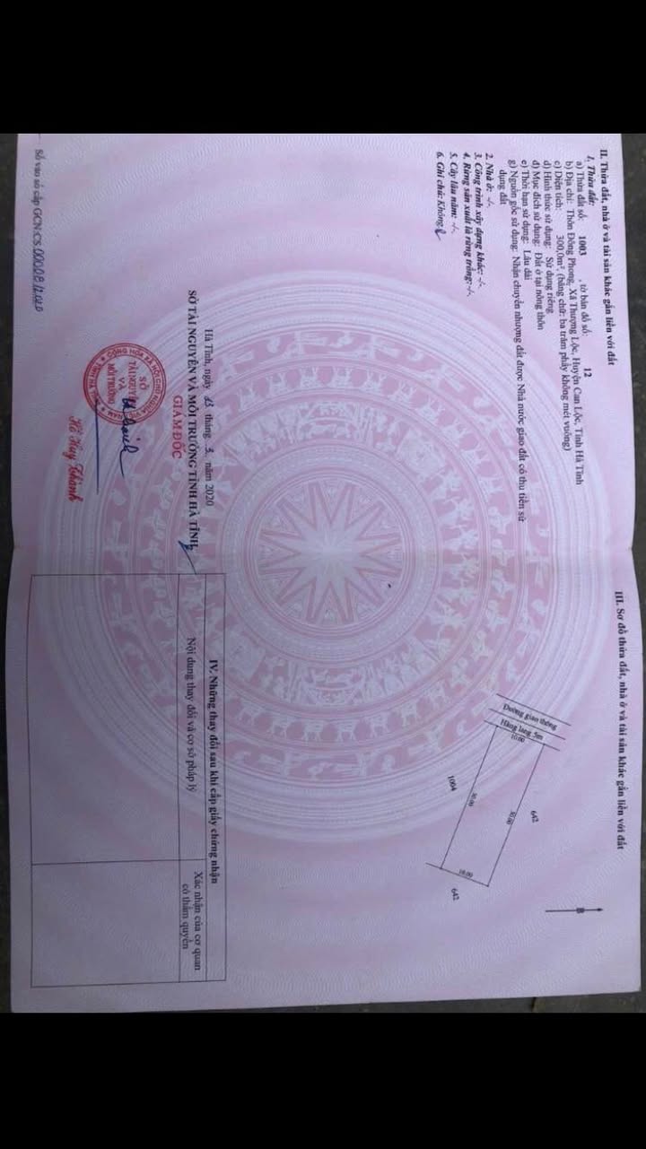 Đất thổ cư xã Đồng Lộc 300m² - Vị trí đắc địa, giá thỏa thuận!