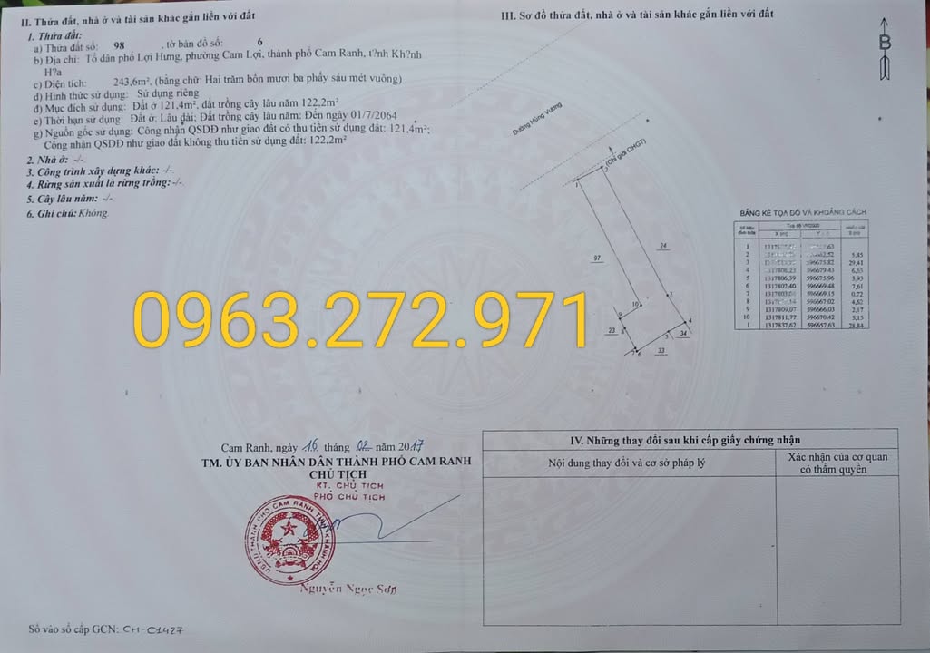 Nhà phố Cam Ranh 243.6m² giá thương lượng - Chính chủ, pháp lý rõ ràng!