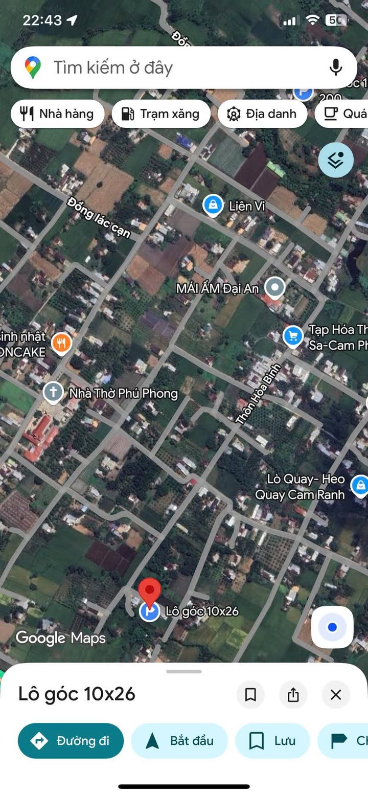 Đất nền Cam Phước Đông 260m² giá 80 triệu - Cần tiền ăn Tết gấp!