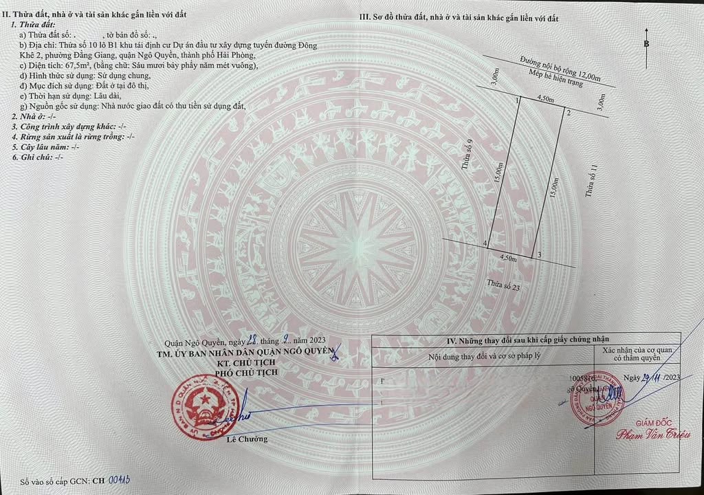 Đất nền Đằng Giang, Ngô Quyền 67,5m² giá 5,94 tỷ - Đầu tư sinh lời ngay!