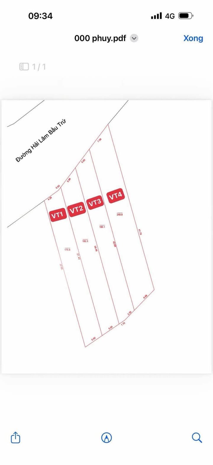 Đất mặt tiền đường Hải Lâm Bàu Trứ, Long Hải, 205m² chỉ 1.59 tỷ - Cơ hội đầu tư tuyệt vời!