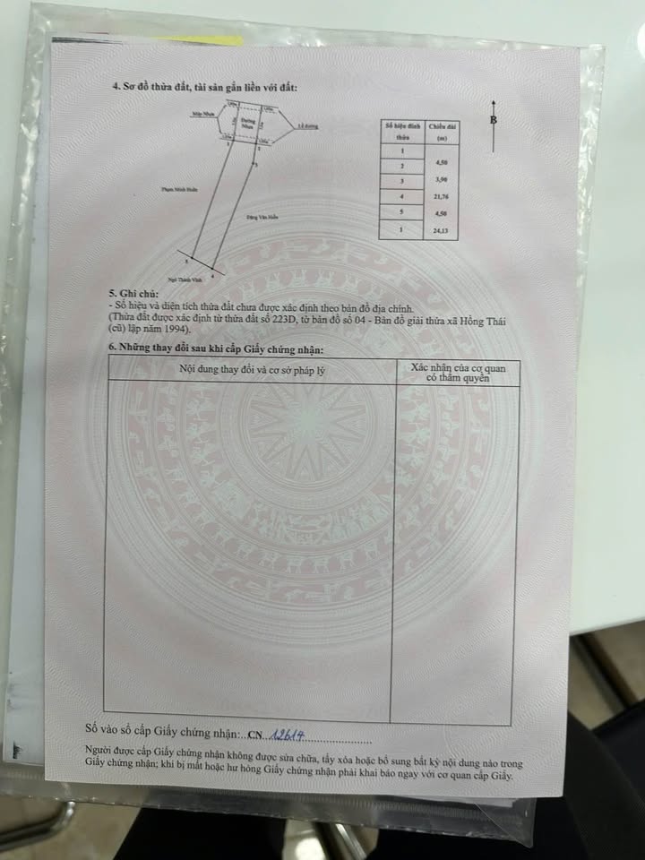 Lô đất Hồng Thái, An Dương 120m² giá 3.25 tỷ - Đất đẹp dễ xây dựng!