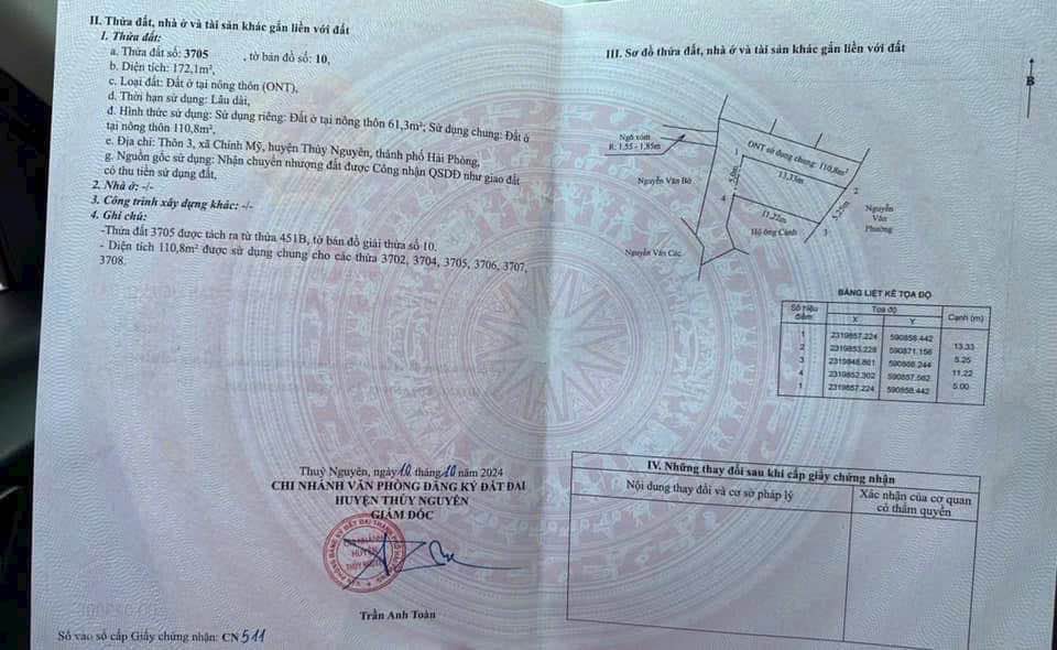 Đất nền Lê Ích Mộc Thủy Nguyên 61m² giá chỉ 400 triệu - Cơ hội đầu tư hấp dẫn!