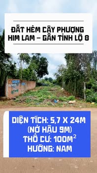 Đất hẻm Cây Phượng Cư Suê 136m² giá 1.65 tỷ - Đầu tư sinh lời dài hạn!