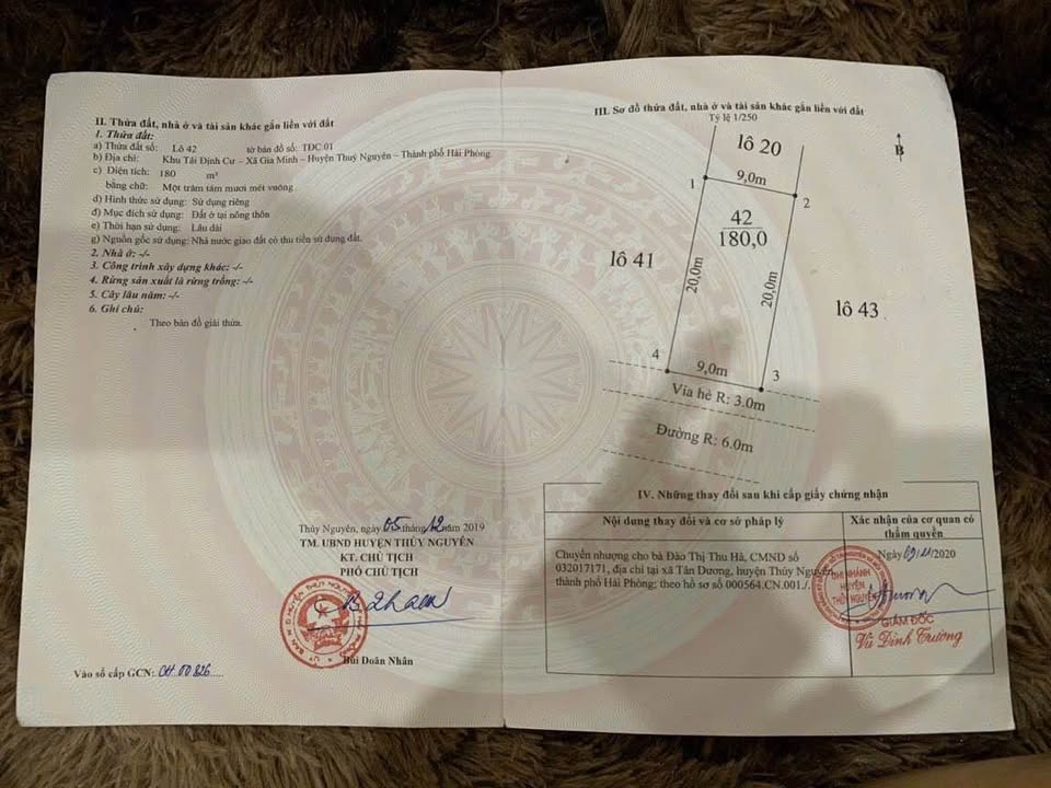 Đất nền Tái Định Cư Gia Minh 180m² giá 2.2 tỷ - Vị trí đắc địa, đầu tư sinh lời!